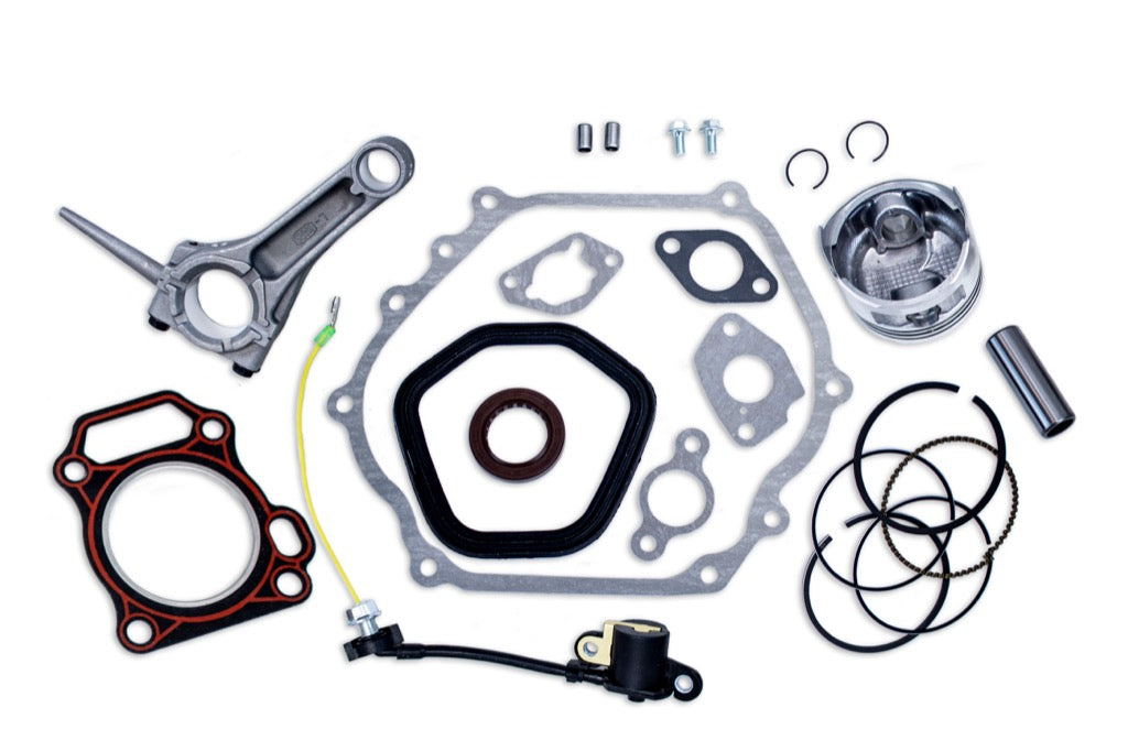 Piston Kit, Connecting Rod, Gasket Kit fits Honda GX340 11HP