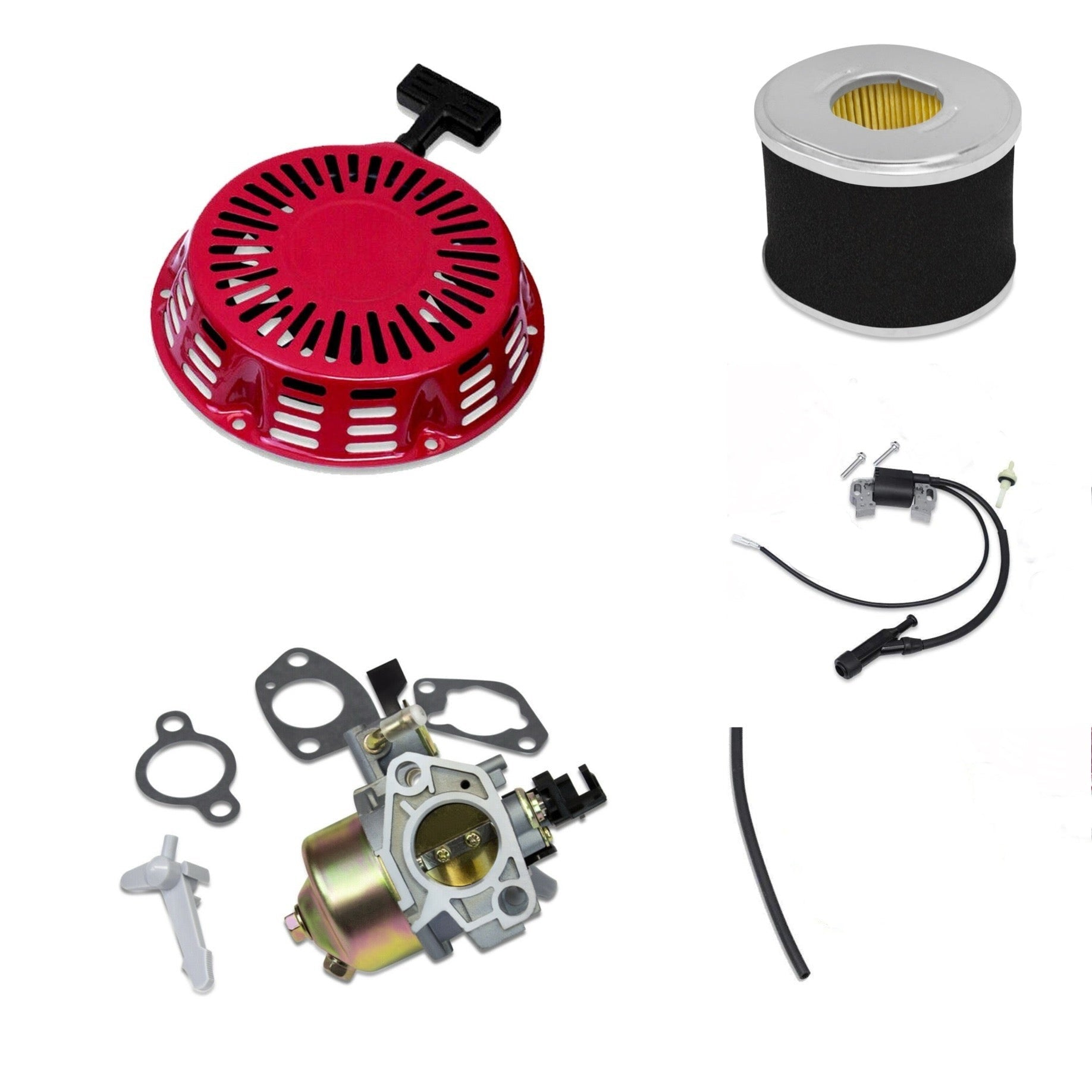 Service Kit Core Components fits Honda GX240, GX270 with Carburetor, Recoil, Ignition Coil, Air Filter